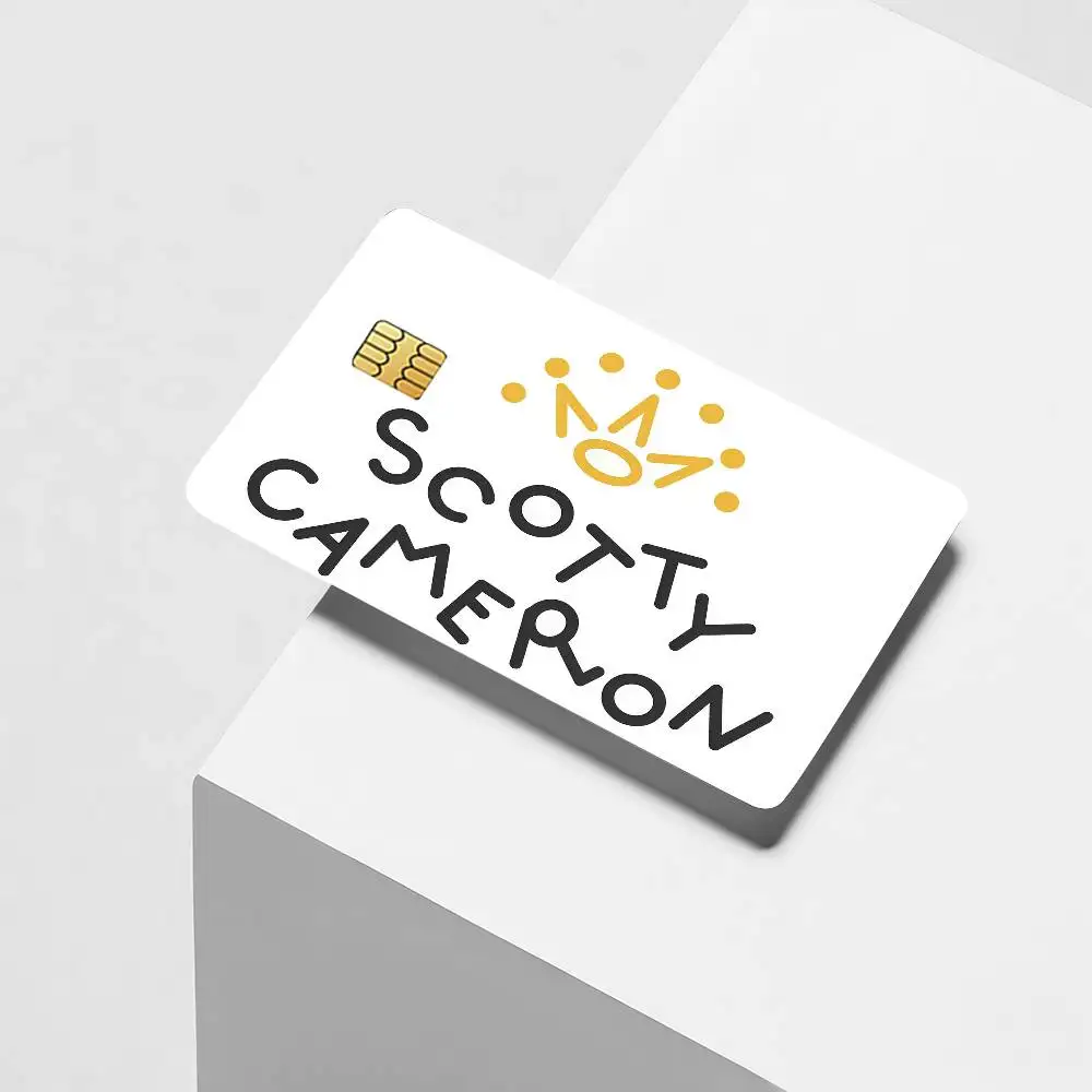 Fashion Print S-Scotty C-Cameron Credit Card Decorative Card Stickers Suitable For Bank Cards Metro Transit Anti-scratch Gift 4P