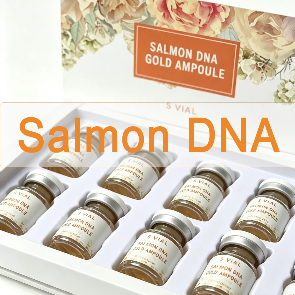 10pcs Salmon DNA PDRN Ampoule Skin Booster Serum Kit Facial Skin Whitening Moisturizing For 0.3mm Microneedle Serum