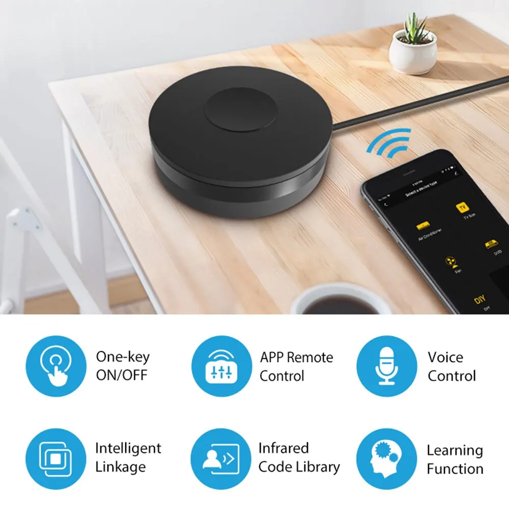 Tuya IR telecomando Smart WiFi universale a infrarossi per Smart Home Control per TV DVD AUD AC funziona con Amzon Alexa Google Home