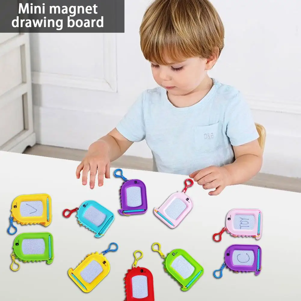 

Easy Erase Drawing Pad Mini Magnetic Drawing Board with Carabiner Valentines Day Cards for Kids Erasable Doodle Sketch Classroom