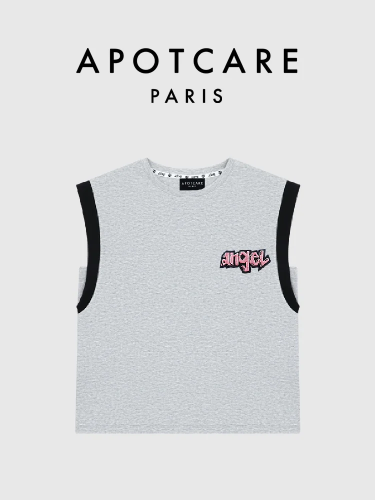 

APOTCARE, новинка лета 20%, женская футболка Svel Round Ne, удобный повседневный топ из смеси хлопка с 3D принтом букв