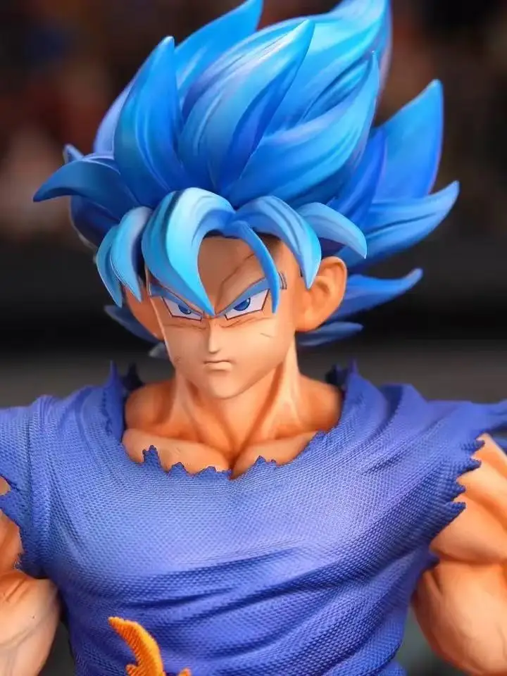 Figurka Jt Dragon Ball Z Son Goku Goku Blue Jt Podstawa Led Super Saiyan Figurki Kolekcjonerskie Model Zabawki Prezent