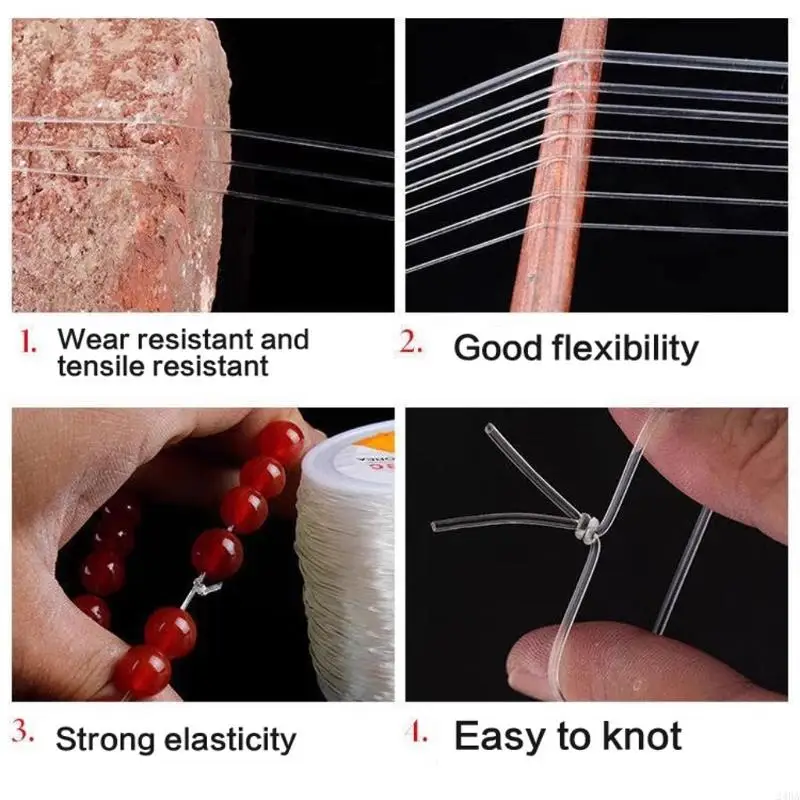  0.5/0.6/0.7/0.8mm Stretchy String Clear Elastic Thread For DIY Bracelet Making