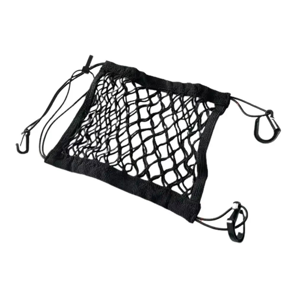 Siatka motocyklowa na bagaż, elastyczna, dwuwarstwowa, do przechowywania kasku, siatka bungee z haczykami, siatka na bagaż V5X2