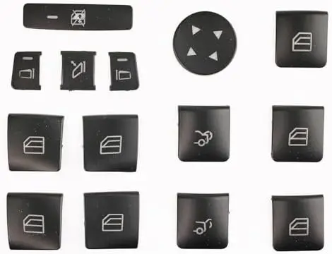 

Car Switch Stickers for Benz C200 2010-2014, Window Lift Button Repair Decals, Interior Accessories