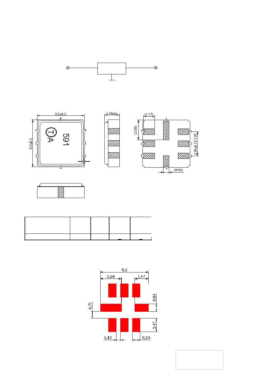 (10 قطعة) TA0591A كود 591 العلامة التجارية الجديدة الأصلية 400 ميجا هرتز المعبأة SMD SAW مرشح في المخزون