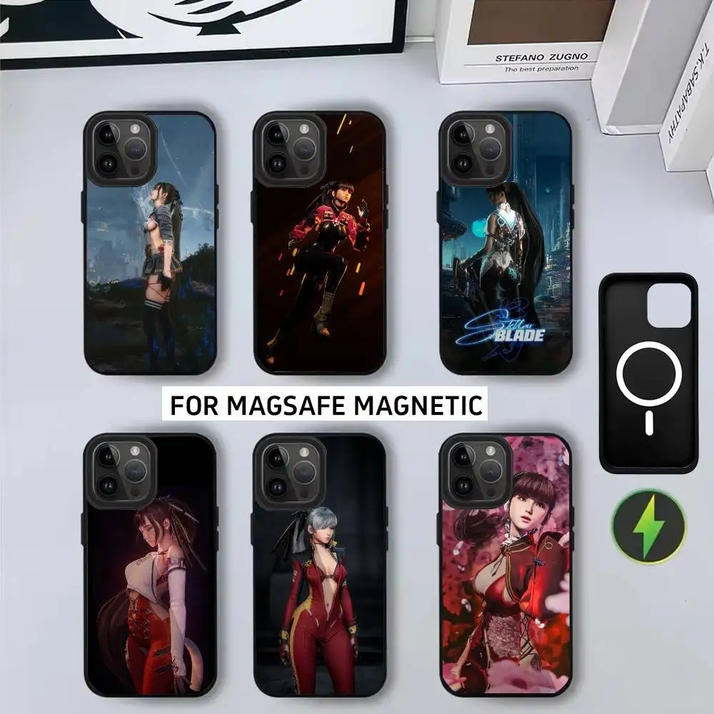 

Game Girl S-Stellar-S B-Blade-ea Phone Case For iPhone17,16,15,14,13,12,11 Plus,Pro Magnetic with Magsafe Wireless Charging