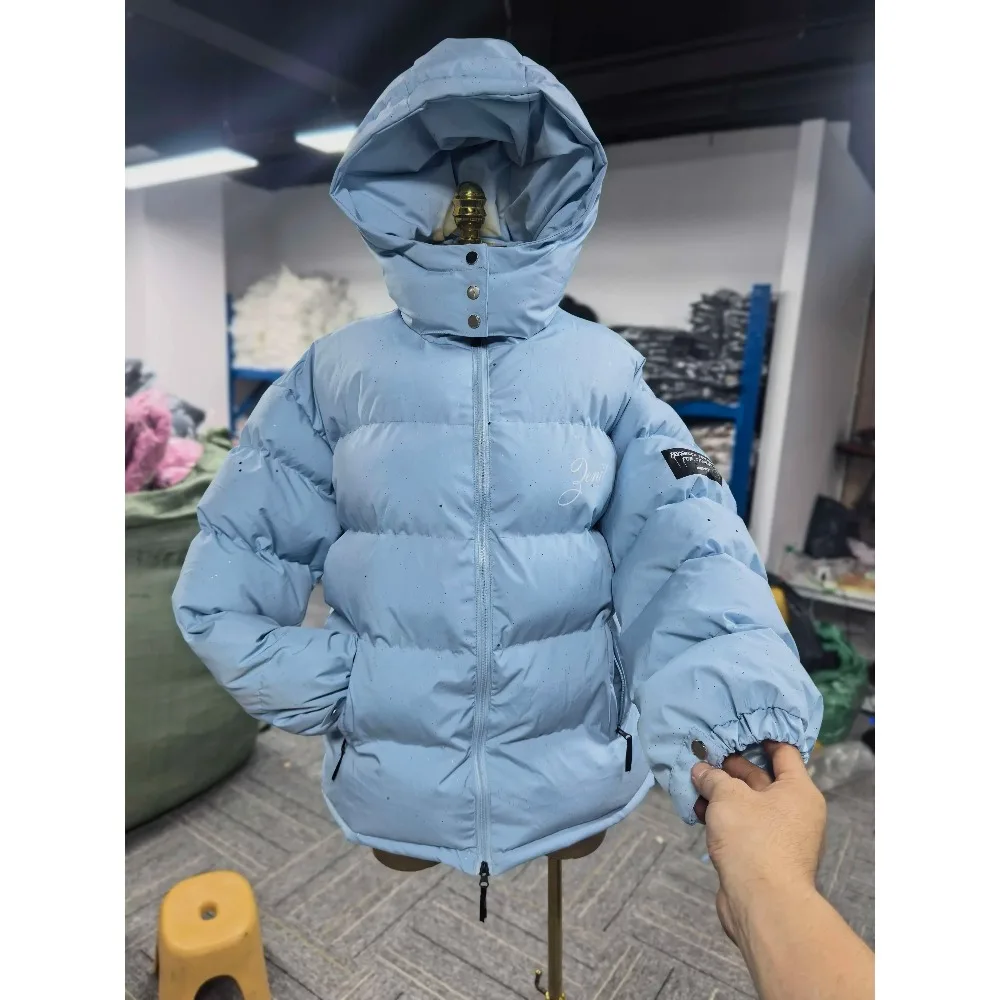Puffer Padded Cotton Jacket Women's Winter Coat Harajuku Warm Thicken Coat Vintage Zip Up Outerwear Casual Streetwear Y2k Outfit