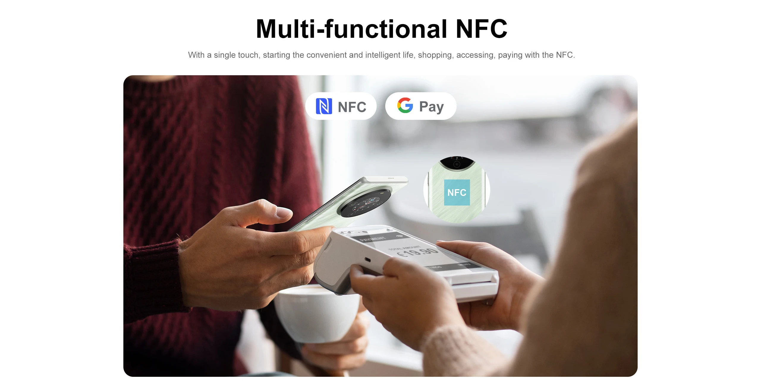 FOSSiBOT S3 PRO Smartphone 6.67" AMOLED Display Android 14 Up to 20+128GB Mobile 8+64MP CAM NFC Cell Phone