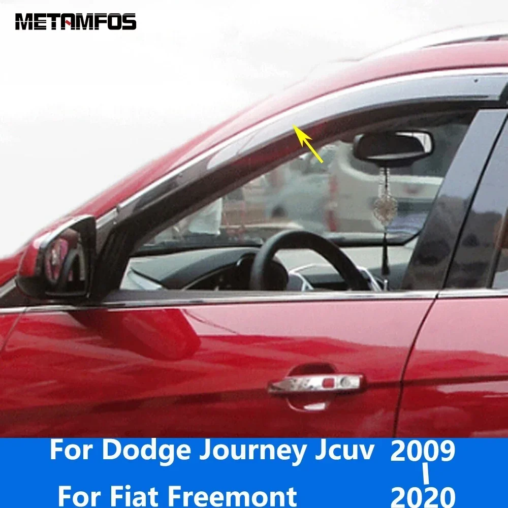 

For Dodge Journey Jcuv For Fiat Freemont 2009-2018 2019 2020 Window Visor Wind Deflector Sun Shade Rain Shield Awning Shelter