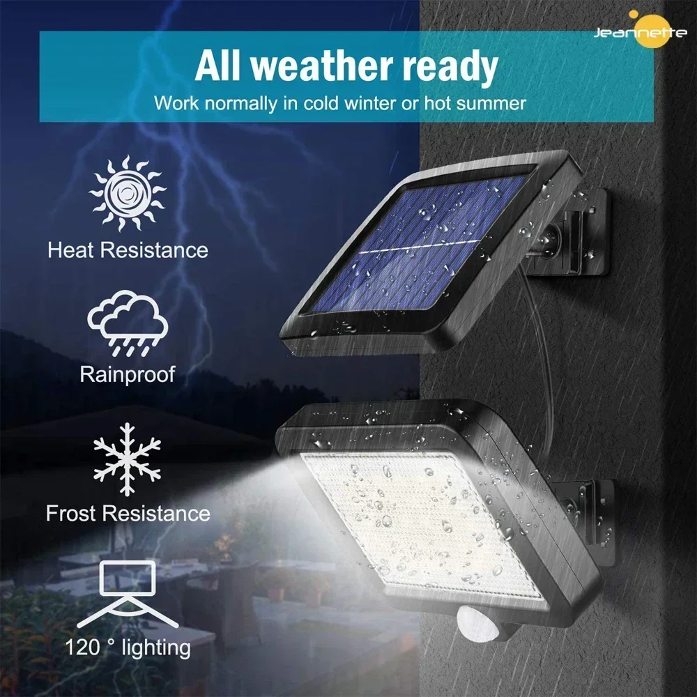 Solar Light Outdoor  LED Solar Light Outside with Motion Detector IP65 Waterproof 120° Lighting Angle Solar Wall Light