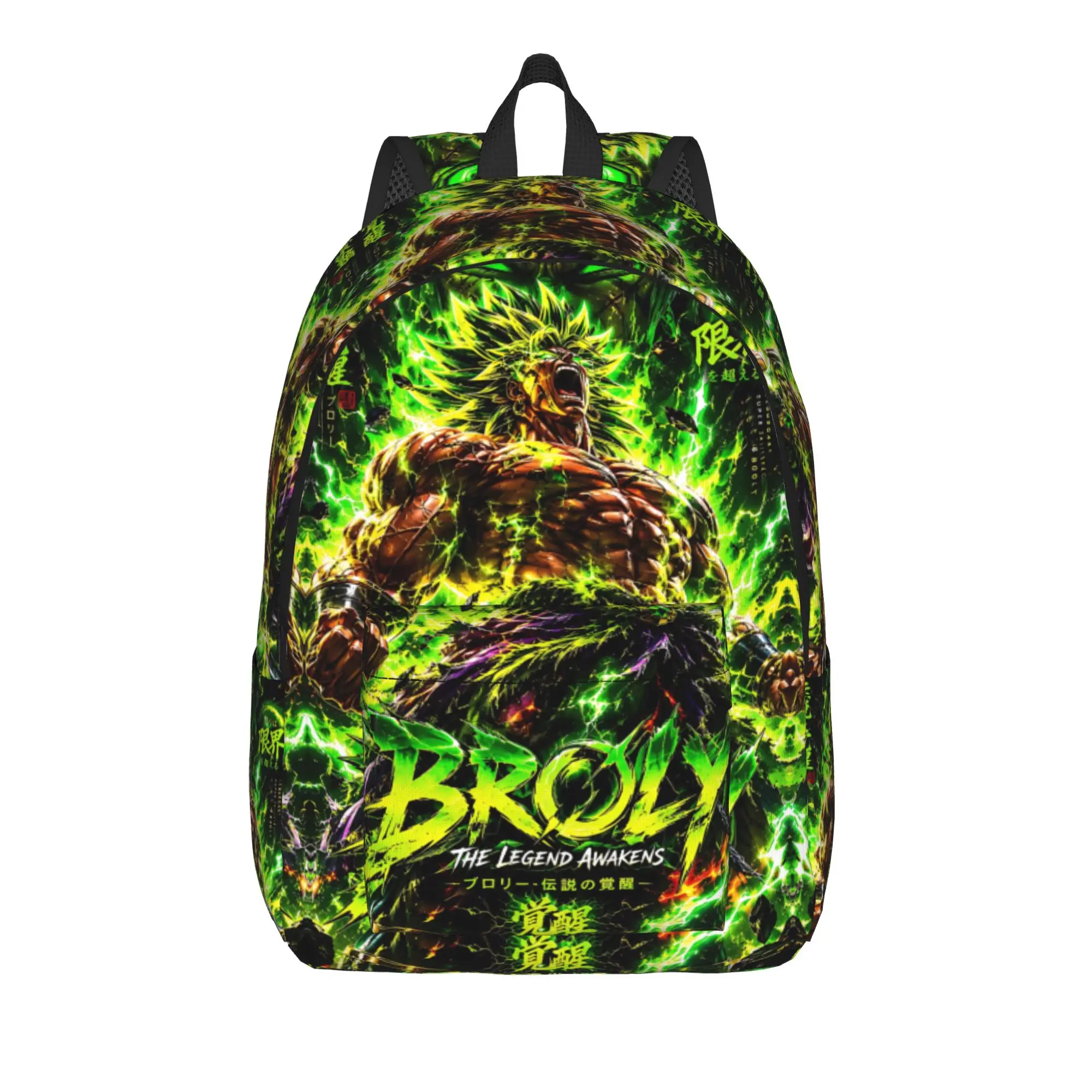 Fashion Dragon Ball Theme Broly Backpack  Mochilas Super Quality Campus Retro Washable Rucksack