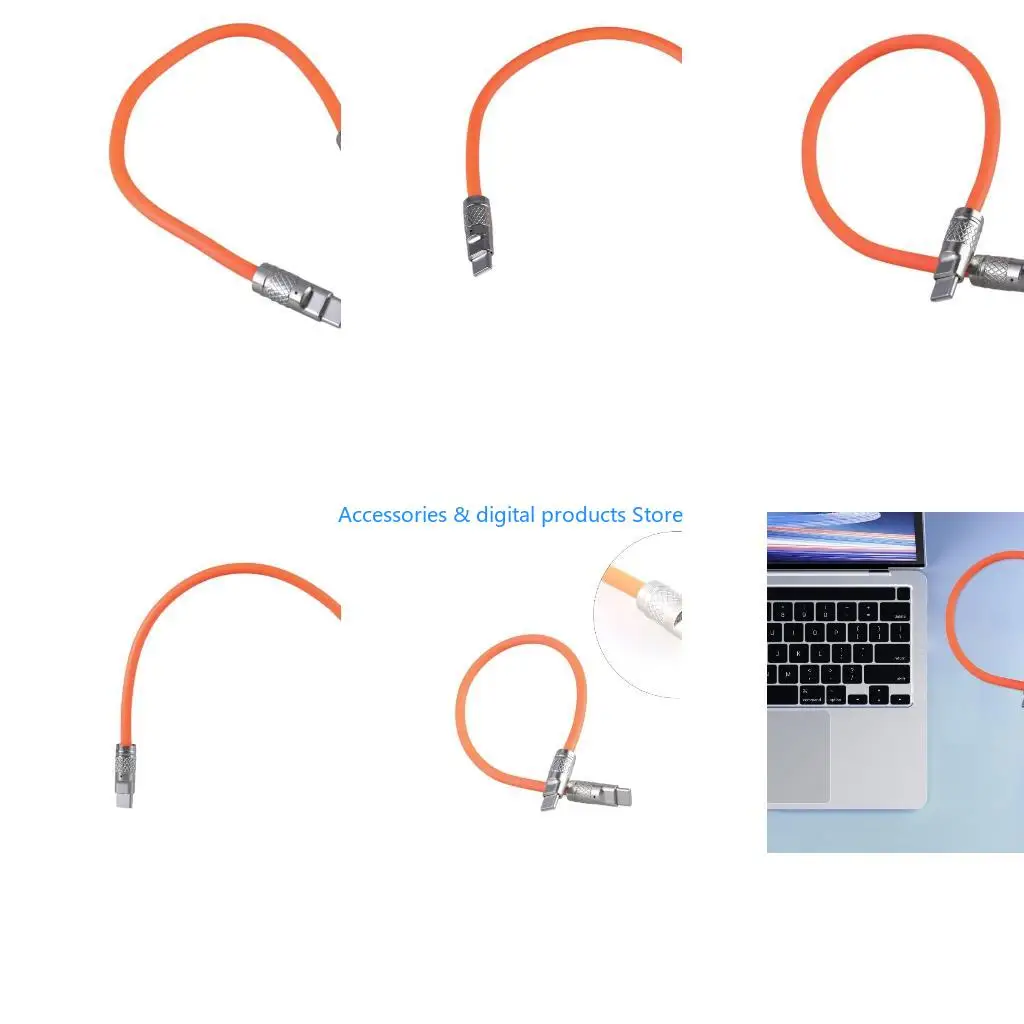77JD Type C to Type C Extension Cable Power Wire 30cm Long for Smartphones Tablets