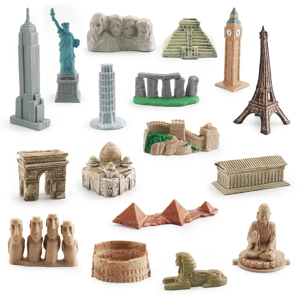 Figurines d'action Montessori dos pour enfants, jouet Leone nition, monde, architecture, famille, papa, colonne vertébrale, grand-père, homme sauvage, planète, cadeau