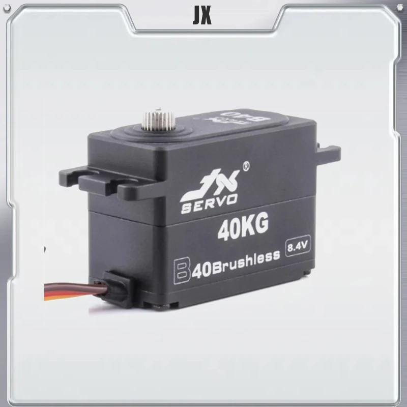 JX B40 40 كجم 8.4 فولت بدون فرش عزم دوران عالي جسم قصير أجهزة معدنية كاملة 1/8 1/10 جهاز تحكم عن بعد للسيارة RC #1
