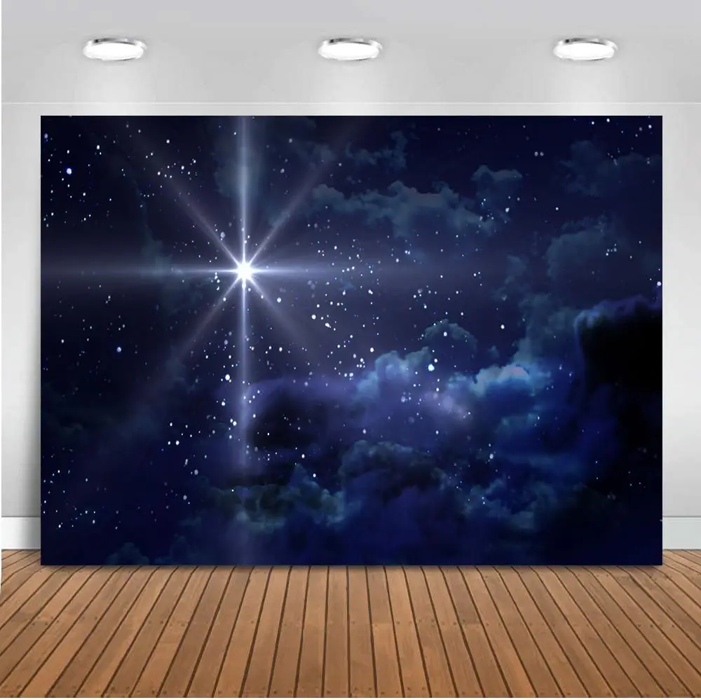 Bethlehem Star Christmas Nativity Christ Baby Jesus Bible Baptism Theme party photo background photography backdrop studio