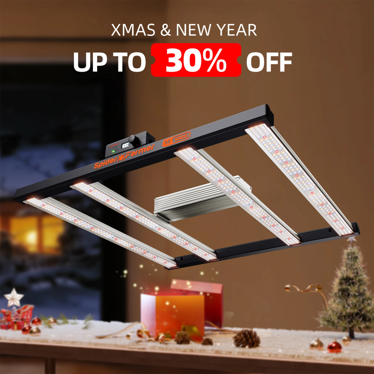 Spider Farmer SE3000 300W Led Grow LightLM301H EVO Bluetooth & WiFi Smart APP Control Dimmable High Efficacy for 2x2FT