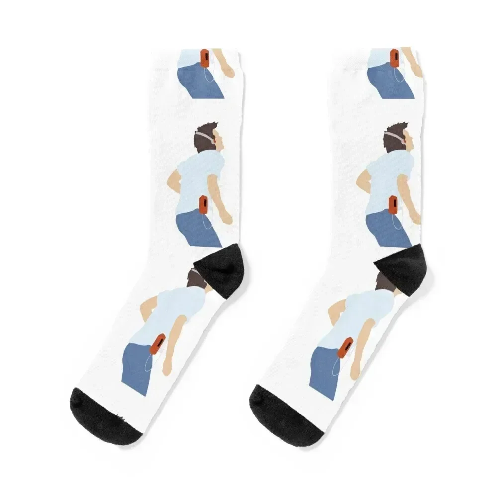 

Footloose// Illustration poster Socks floral hiking sheer cute Socks Men's Women's