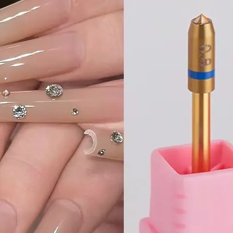 

{Summer2} 0.4/0.6/0.8/1/1.2mm Tungsten Carbide Nail Tip Bottom Drill Bit Electric Manicure Positioning Point Drill For Grinding