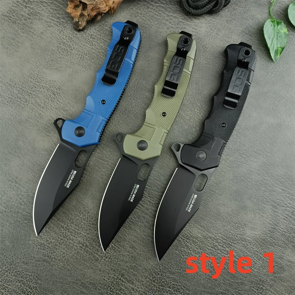 SEAL XR Pocket Folding Knife 8Cr13Mov Blade Nylon Fiber Handles Outdoor Tactical Knife Military Safety EDC Mechanical Tools