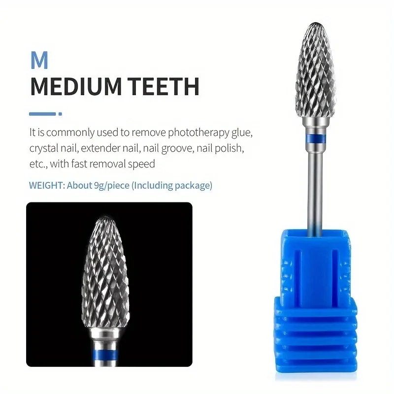 1PCS Wolfram Hartmetall Nagel Bohrer Bits Elektrische Maniküre Bohrer Zubehör Fräser für Nagel Gel Entferner Polnischen Häutchen