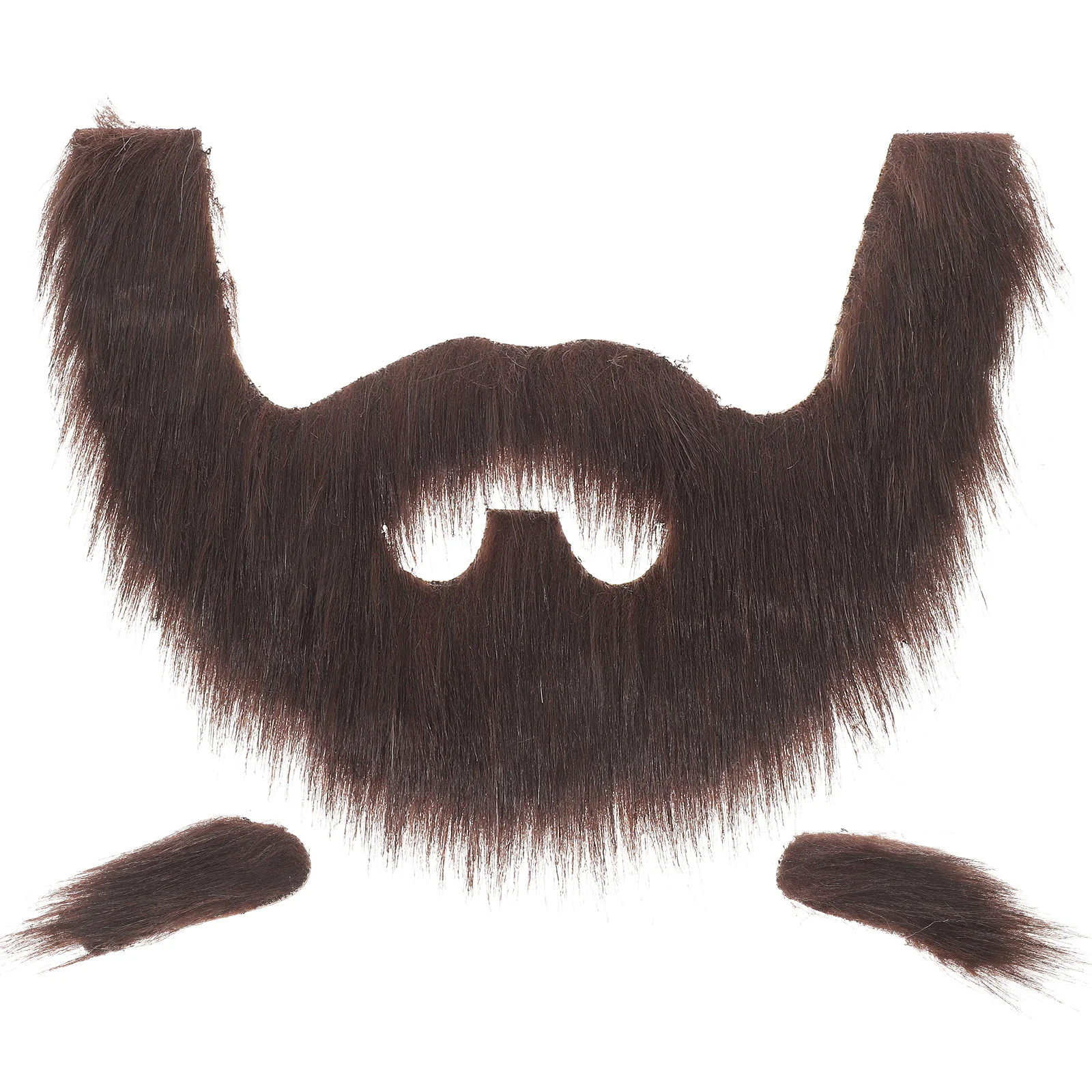 Makeup Costume Props Simulated Fake Beard Elder Mustache Cloth Eyebrows Stage Cosplay