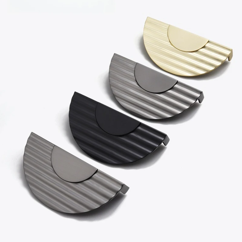 Modern Simple Cabinet Door Pull Handle Creative Drawer Cabinet Door Handle Kitchen Furniture Hardware Semicircle Wardrobe Pull