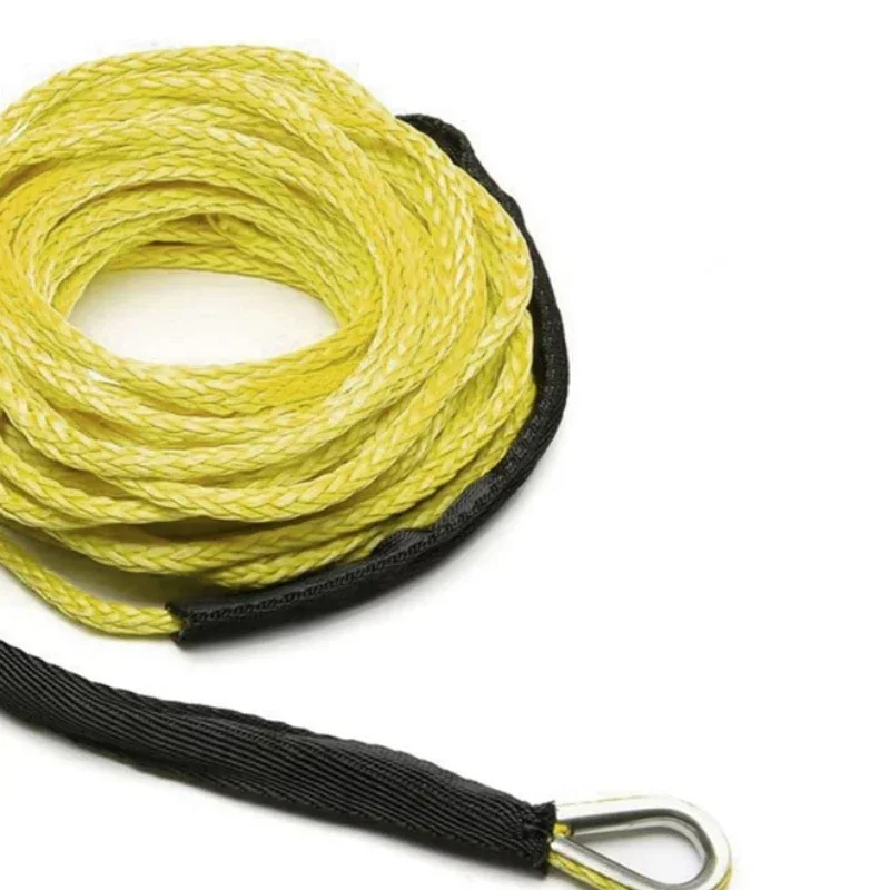 Off Road Tow Strap 15MX6mm 10000lbs Vehicle Synthetic Winch Rope Recovery Cable Towing Rope Outdoor Offroad 4x4 Accessories