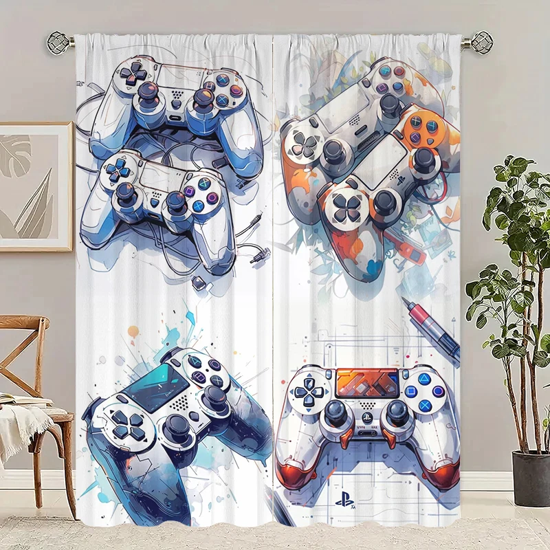 

2 шт. — игровой автомат — занавеска с принтом, материалы из 100% полиэстера, подходит для штор для спальни и украшения гостиной.