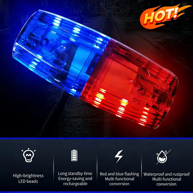

Police Shoulder Clip Light Sanitation Worker Safety Patrol Alarm Flash Signal Strobe Lamp Red Blue Led Shoulder Warning Light