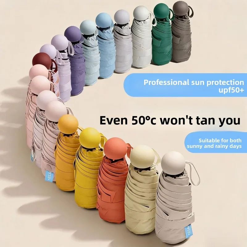 Travel UmbrellaCompact Lightweight Portable Automatic Strong Waterproof Folding Umbrellas With 8 Rib Reinforced Auto Open Close