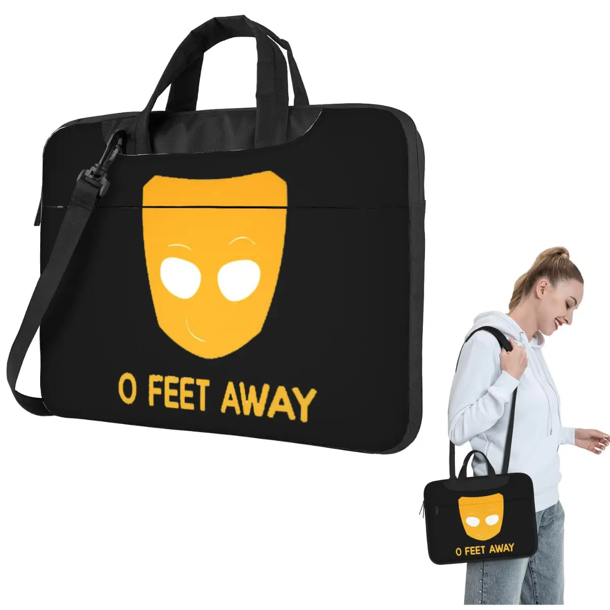 

Grindr O Feet Away Essential Сумка для ноутбука Защитный чехол Сумка для компьютера 13, 14, 15,6 дюймов Сумка для ноутбука через плечо Macbook Pro Air