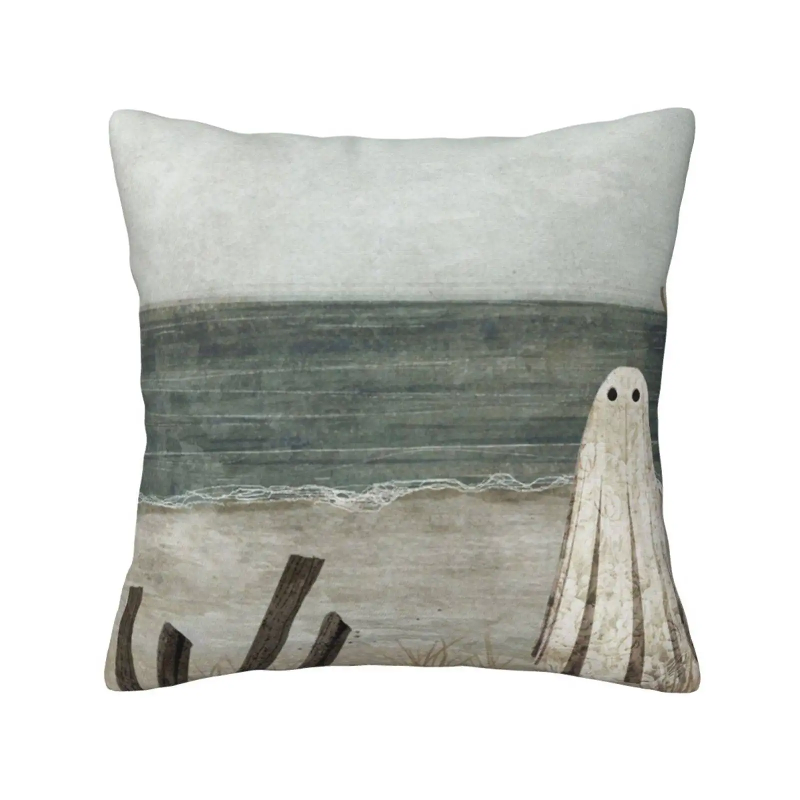 Limbo Fashion Sofa Throw Pillow Cover Pillowcase Beach Ocean Shore Melancholy Sea Holiday Gloomy Ghost Spirit Haunt