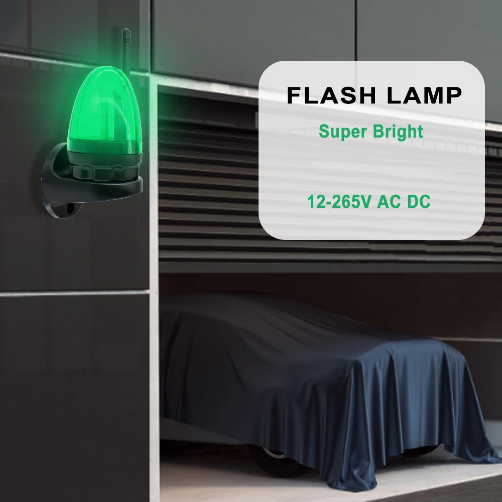 1/3/5/10 pezzi AC/DC 12-256V lampada stroboscopica, luce per porta del garage, luce stroboscopica lampeggiante di emergenza semaforo di sicurezza, lampada di segnalazione di montaggio