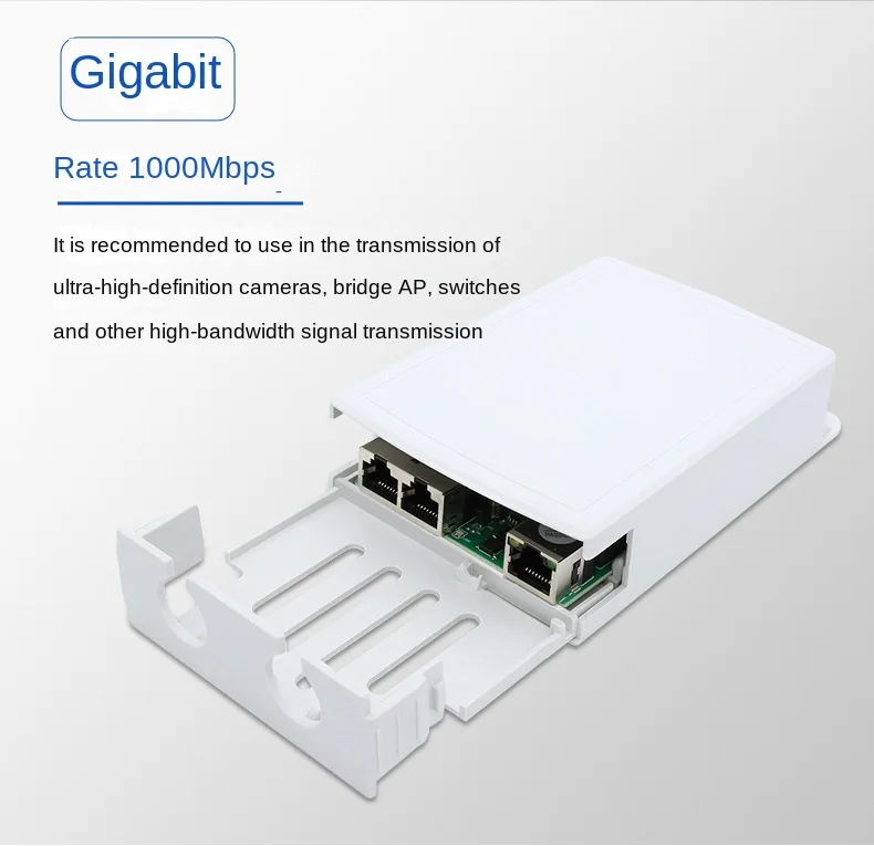 Waterdichte Poe Extender 1 In 2 Repeater 100Mbps 30W Outdoor Networkfor Poe Camera