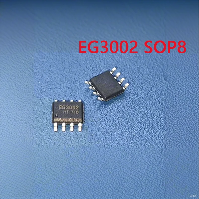 10pcs/lot EG3002 single-channel power MOSFET driver chip SMD SOP8 withstand voltage 30V output current 1A