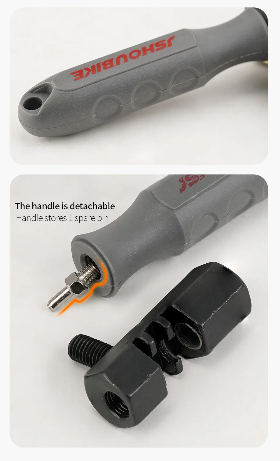 Universal Bike Chain Breaker v3.8 Fahrrad Link Pin Cutter Removal Tool Einzel bis 12-Gang MTB Mountain Road Bike Reparatur Werkzeuge – Detail 11