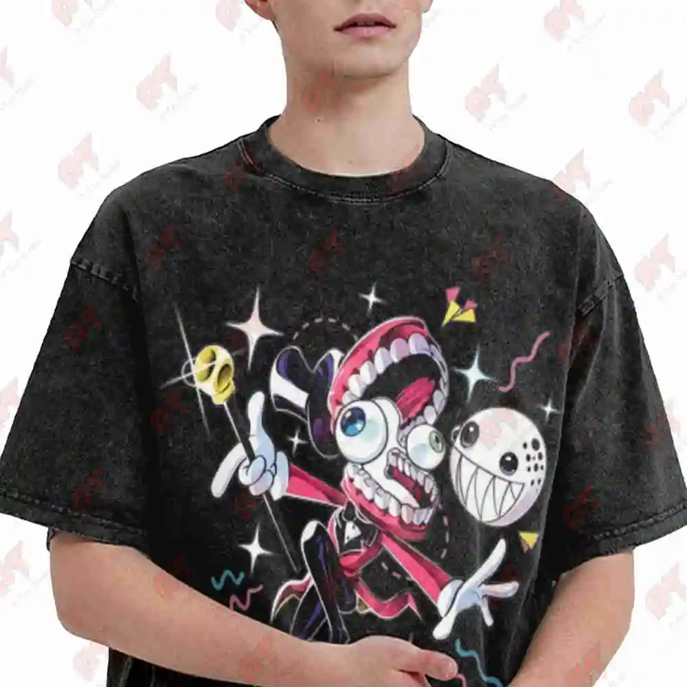 Caine TADC Bubble Ringmaster Vintage Washed Tee Pure Cotton T-Shirt