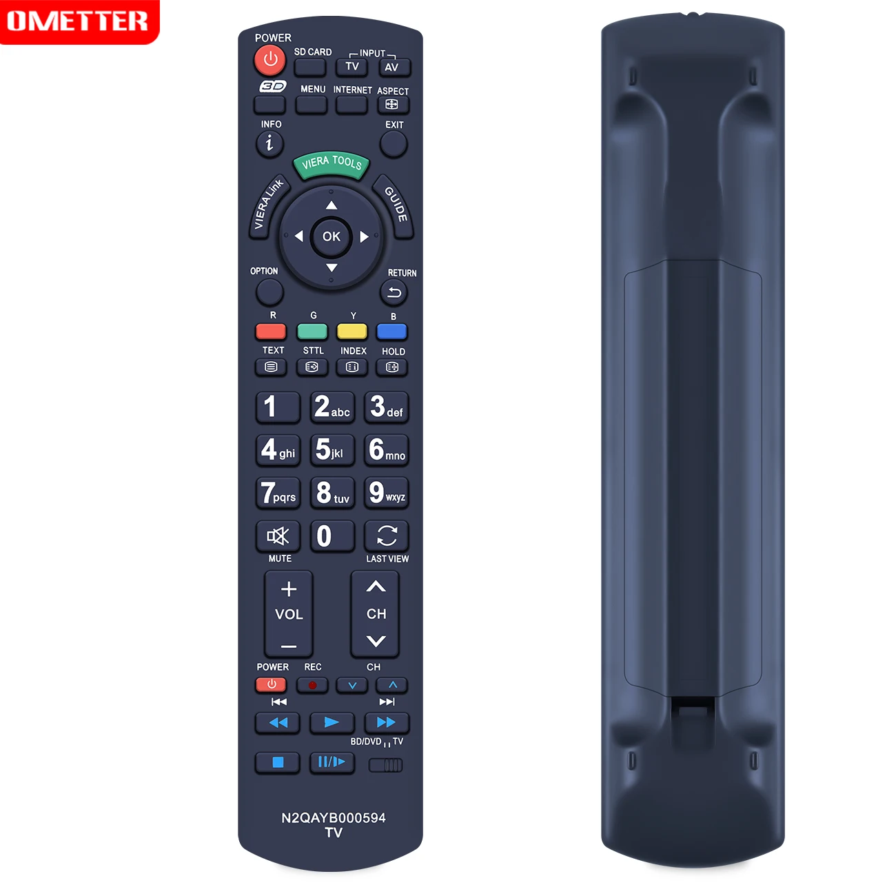 Ersatz für PANASONIC TV Fernbedienung N2QAYB000594 KEINE PROGRAMMIERUNG ERFORDERLICH NEUE