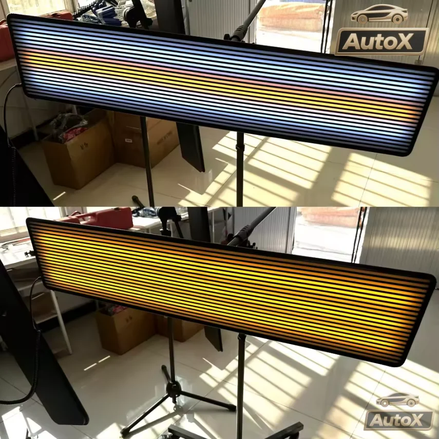 

Auto X High Quality Dent Light Tools Dent Lamp Line Board With Strips Dent Repair Tool Kit Lamp Reflective Line Border PDR kit