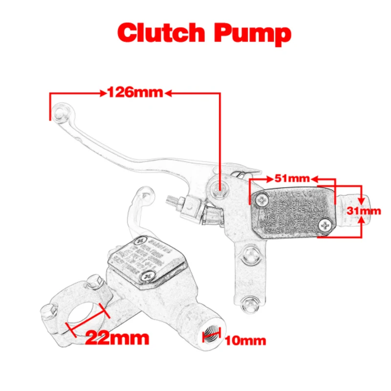 For KTM EXC EXC-F SX SX-F XC XC-W XCF-W XC-F TPI 6Days 125 150 250 350 450 500 Motorcycle Hydraulic Clutch Master Cylinder