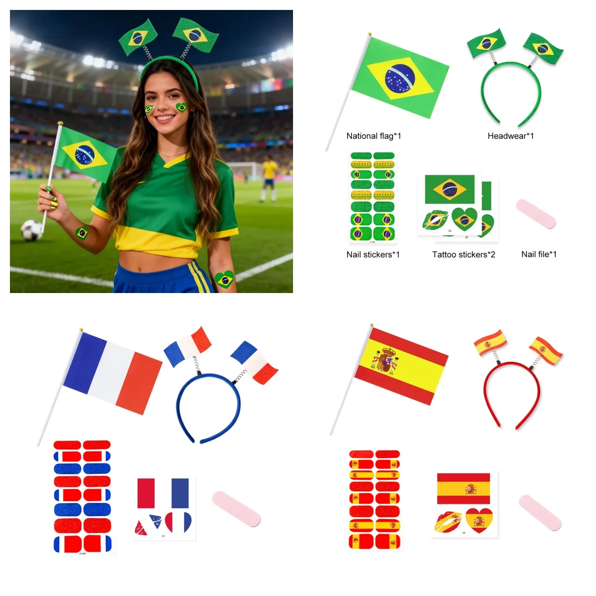 

Набор наклеек для ногтей «Футбольная вечеринка» с 8 дизайнерскими наклейками, наклейки для декора ногтей с флагами разных стран, декоративные наклейки, аксессуары для волос для спортивной вечеринки