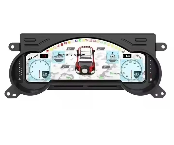 

Upgrade LCD Digital Cluster Speedometer Instrument with Carplay New Auto Meter for FJ