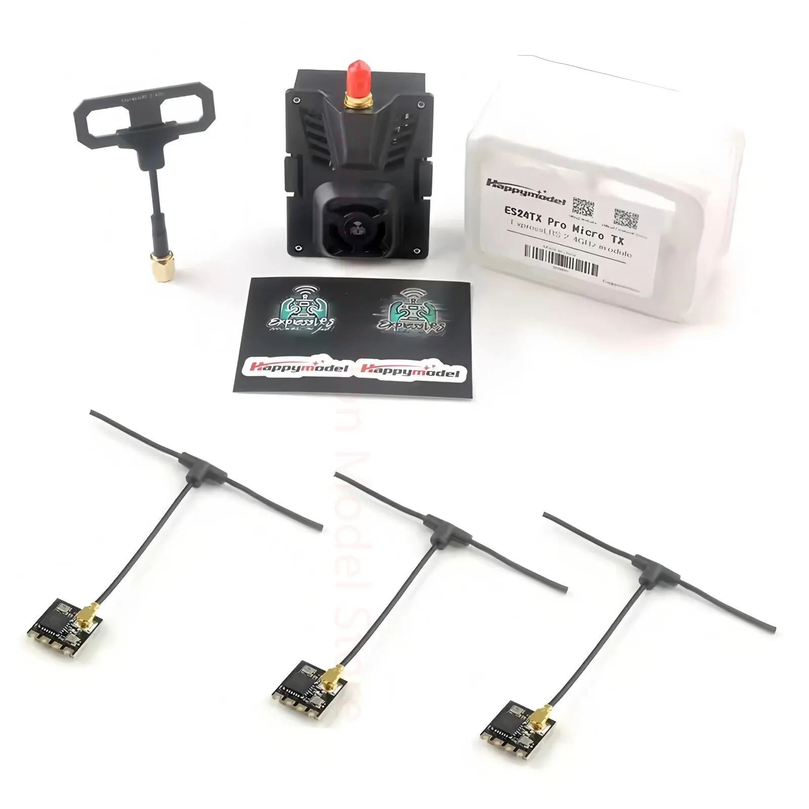 

Happymodel ES24TX Pro Micro TX ExpressLRS ELRS 2.4G Module 1000mW With Cooling Fan For OpenTX Radio Transmitter RC FPV Drone