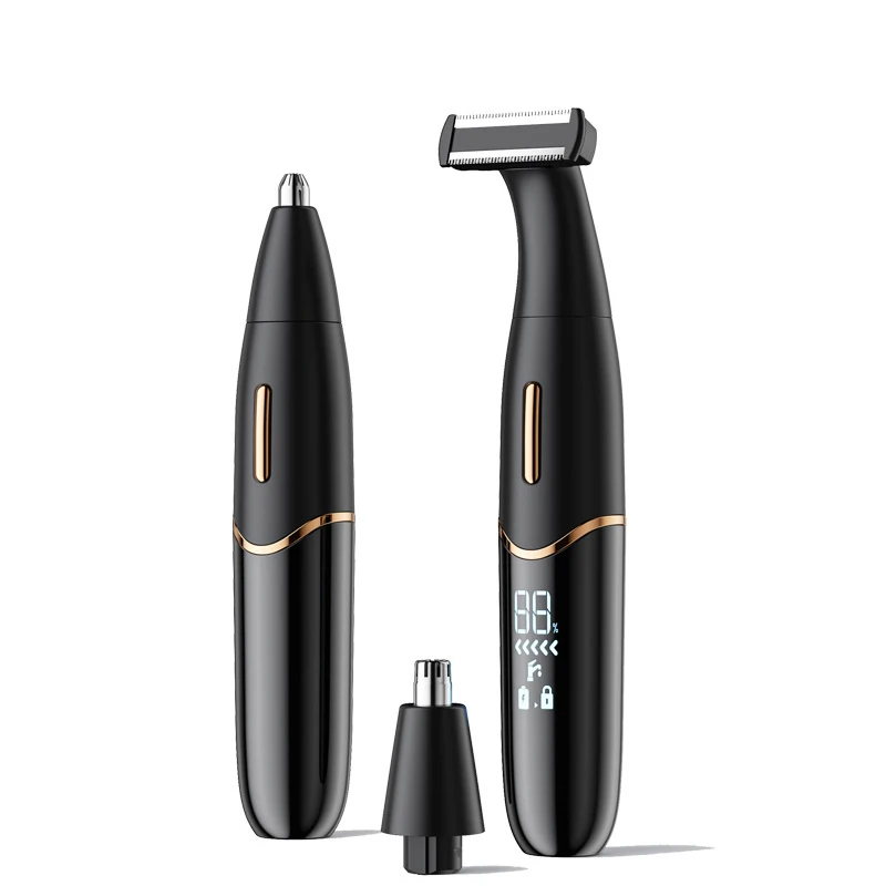 3 in 1 Electric Beard Trimmer ,Wet/Dry Body Shaver Groomer Hair Clippers Kit Ear Nose Hair Trimmer with 4 Stubble Combs,