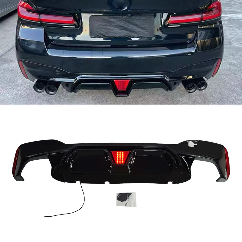 

Rear Diffuser For 2017-2023 Bmw 5 Series G30 Modified Cs Style Rear Lip Made Of Pp Material Car Accessories