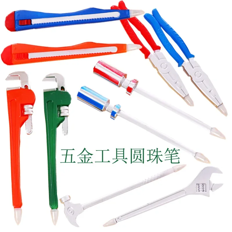 

24pcs Korean creative stationery personalized hardware tools art cutter head modeling 4 realistic student ballpoint pens B