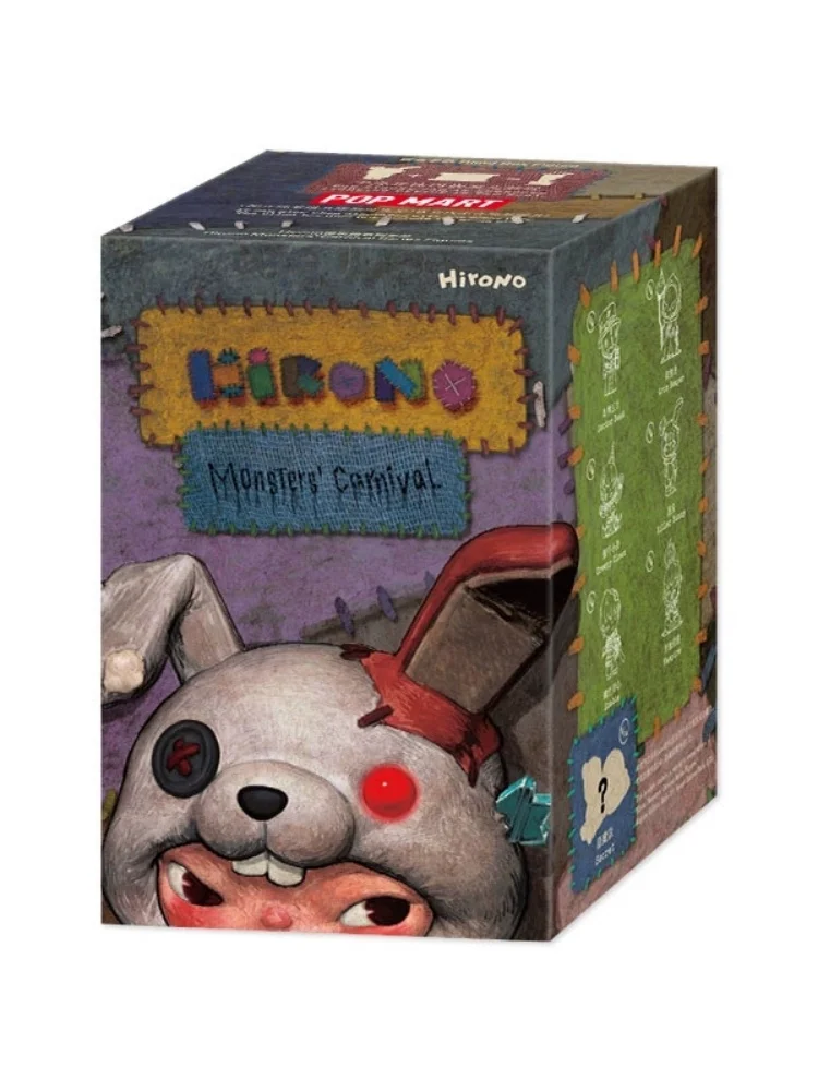 Nieuwe Originele POPMART Hirono Monsters' Carnaval Serie Blind Box Desktop Scène Decoratie Speelgoed Modellen Mystery Box Halloween Geschenken - afbeelding 2