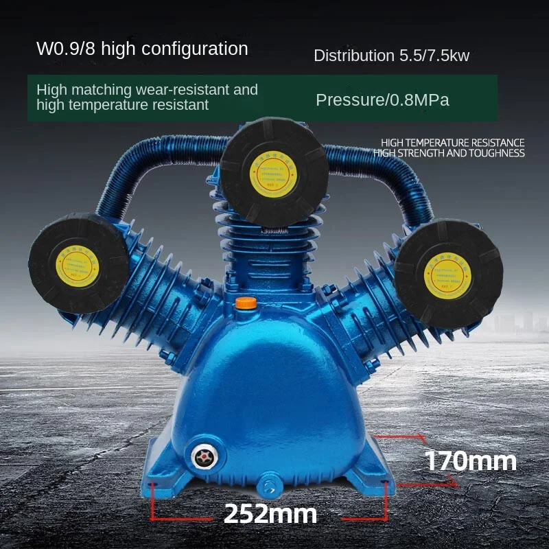 

Air Compressor Head Pump Head 12.5 High Pressure with 7.5KW Compressor Accessories 0.9/8 Industrial Use 0.9/8 High