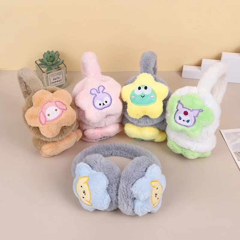 MINISO earmuffs new autumn and winter cute Sanrio plush thickened student adult warm cartoon ear cover windproof ear warm
